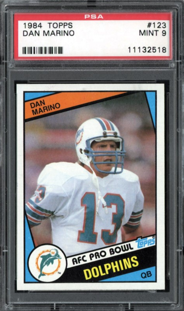 1984 Topps #123 Dan Marino ROOKIE PSA MINT 9