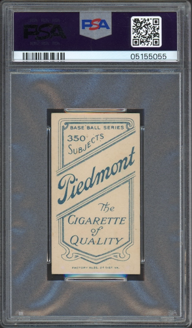 1909-11 T206 Piedmont 350 Danny Murphy Throwing PSA NM 7