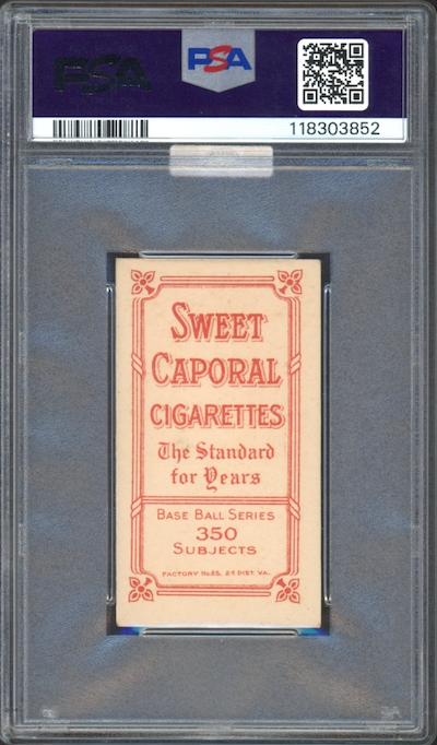 1909-11 T206 Sweet Caporal 350/25 Ty Cobb Portrait - Red PSA VG-EX+ 4.5 (MBA Silver)