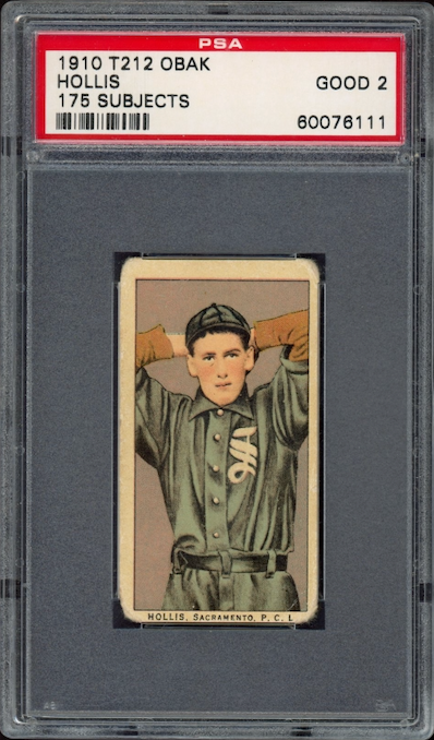 1910 T212 Obak 175 Subjects Hollis PSA GOOD 2