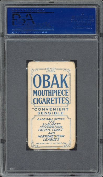 1910 T212 Obak 175 Subjects Hollis PSA GOOD 2