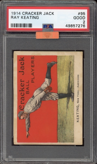 1914 Cracker Jack #95 Ray Keating PSA GOOD 2