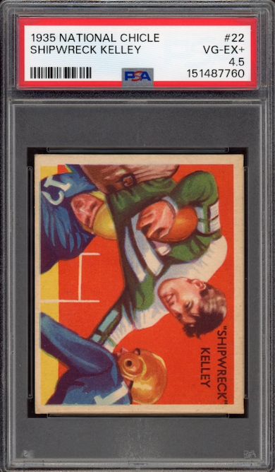 1935 National Chicle #22 Shipwreck Kelley PSA VG-EX+ 4.5