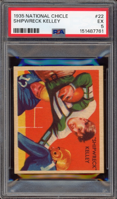 1935 National Chicle #22 Shipwreck Kelley PSA EX 5