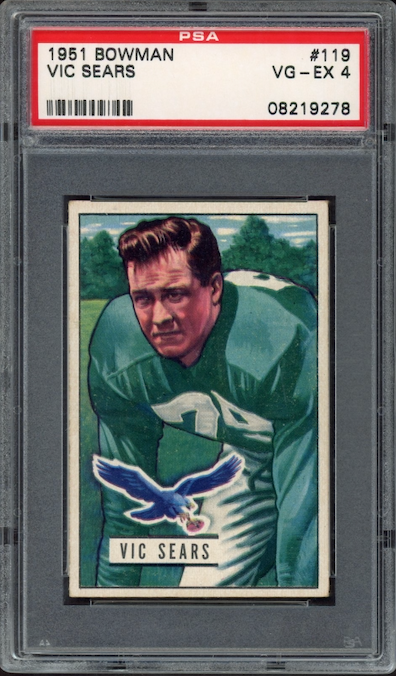 1951 Bowman #119 Vic Sears PSA VG-EX 4