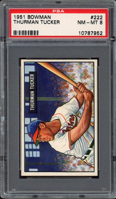 1951 Bowman #222 Thurman Tucker PSA NM-MT 8