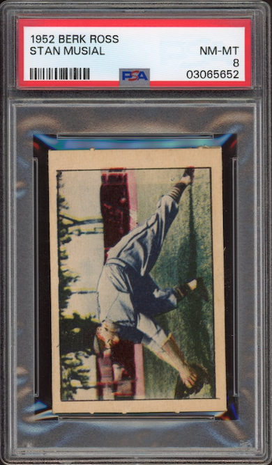 1952 Berk Ross Stan Musial PSA NM-MT 8