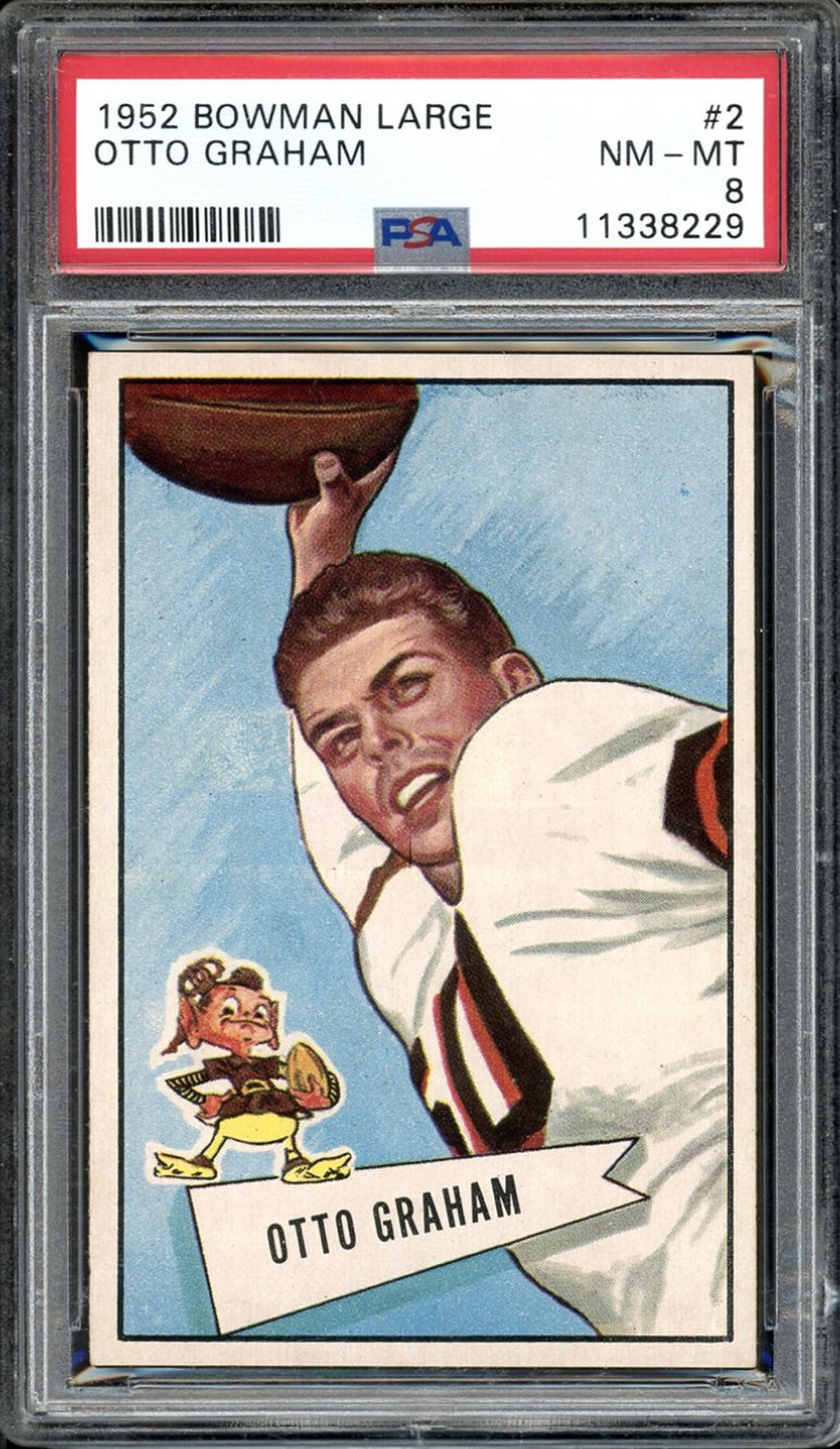 1952 Bowman Large #2 Otto Graham PSA NM-MT 8