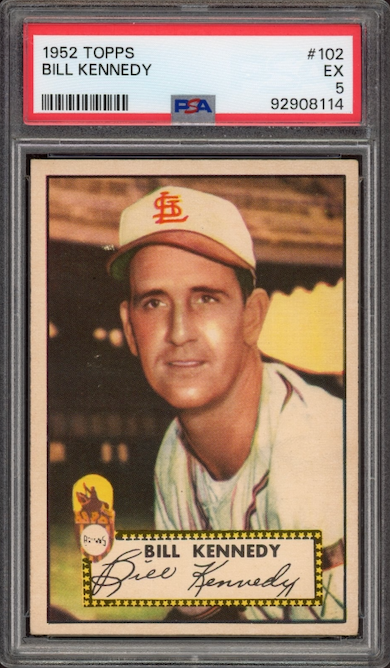 1952 Topps #102 Bill Kennedy PSA EX 5
