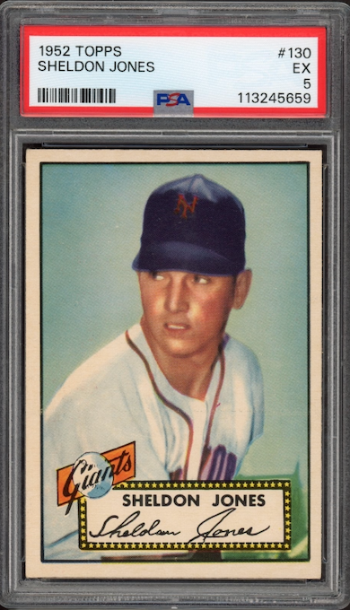 1952 Topps #130 Sheldon Jones PSA EX 5