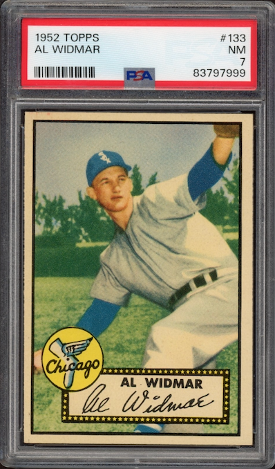 1952 Topps #133 Al Widmar PSA NM 7