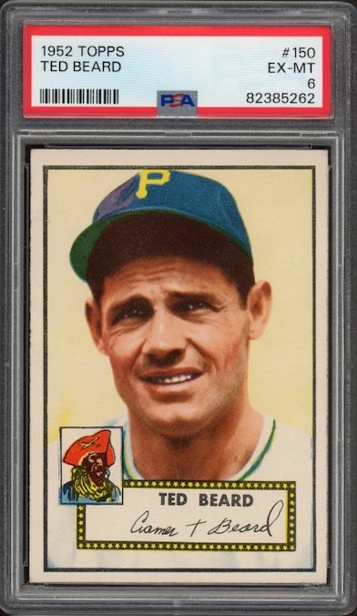1952 Topps #150 Ted Beard PSA EX-MT 6