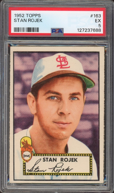 1952 Topps #163 Stan Rojek PSA EX 5