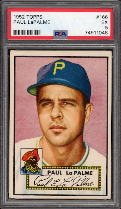 1952 Topps #166 Paul LaPalme PSA EX 5