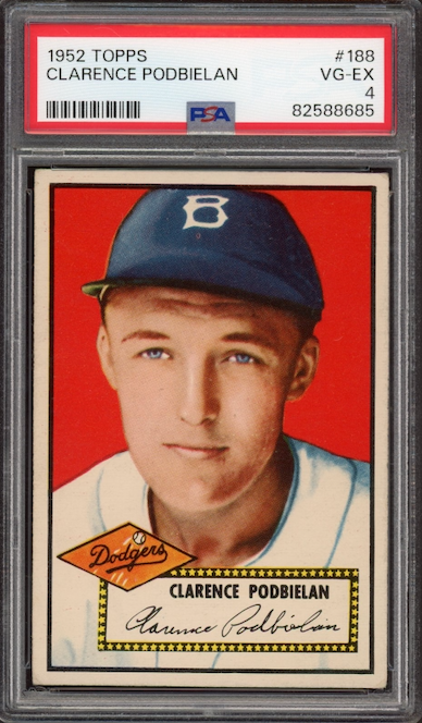 1952 Topps #188 Clarence Podbielan PSA VG-EX 4