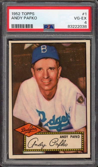 1952 Topps #1 Andy Pafko PSA VG-EX 4