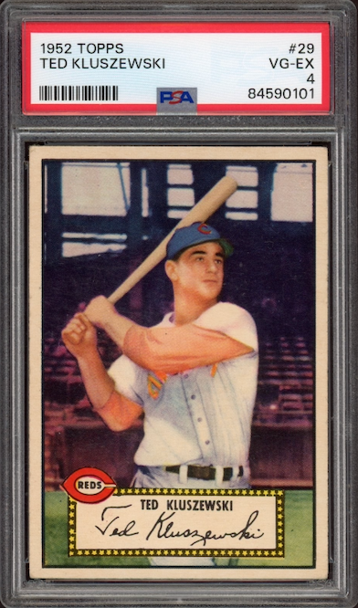 1952 Topps #29 Ted Kluszewski PSA VG-EX 4