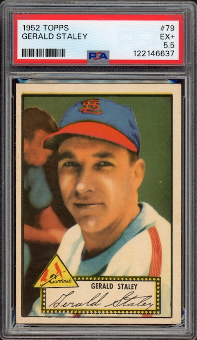 1952 Topps #79 Gerald Staley PSA EX+ 5.5