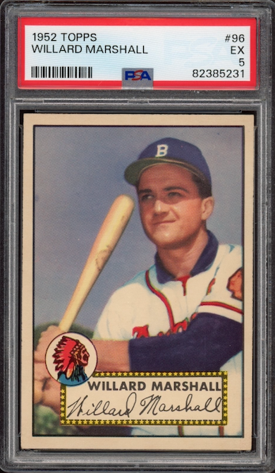 1952 Topps #96 Willard Marshall PSA EX 5