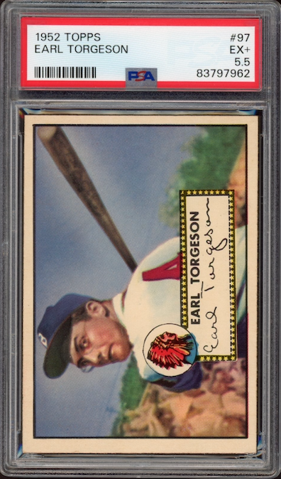 1952 Topps #97 Earl Torgeson PSA EX+ 5.5