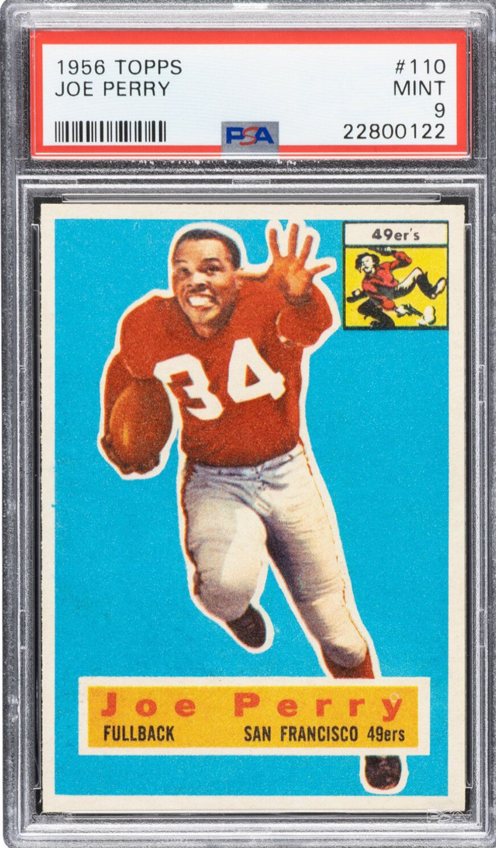 1956 Topps #110 Joe Perry PSA MINT 9