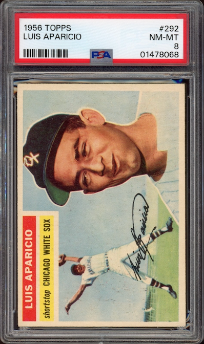 1956 Topps #292 Luis Aparicio ROOKIE PSA NM-MT 8