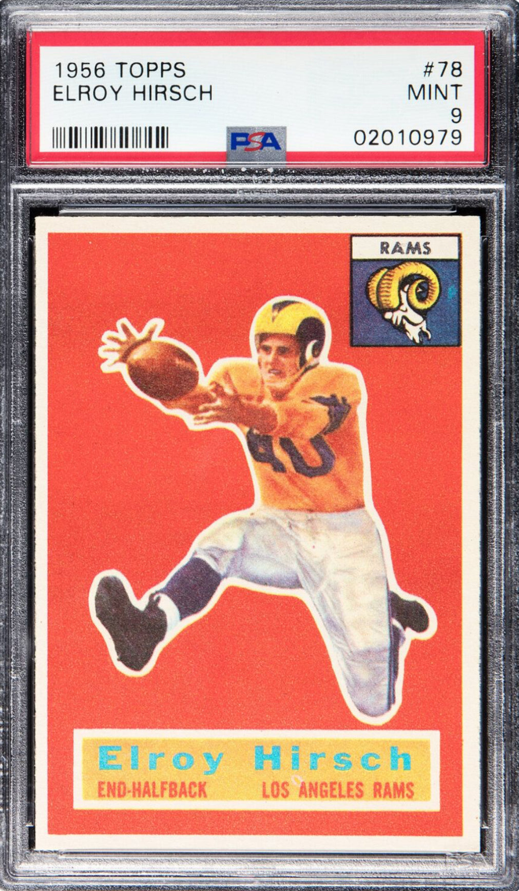 1956 Topps #78 Elroy Hirsch PSA MINT 9