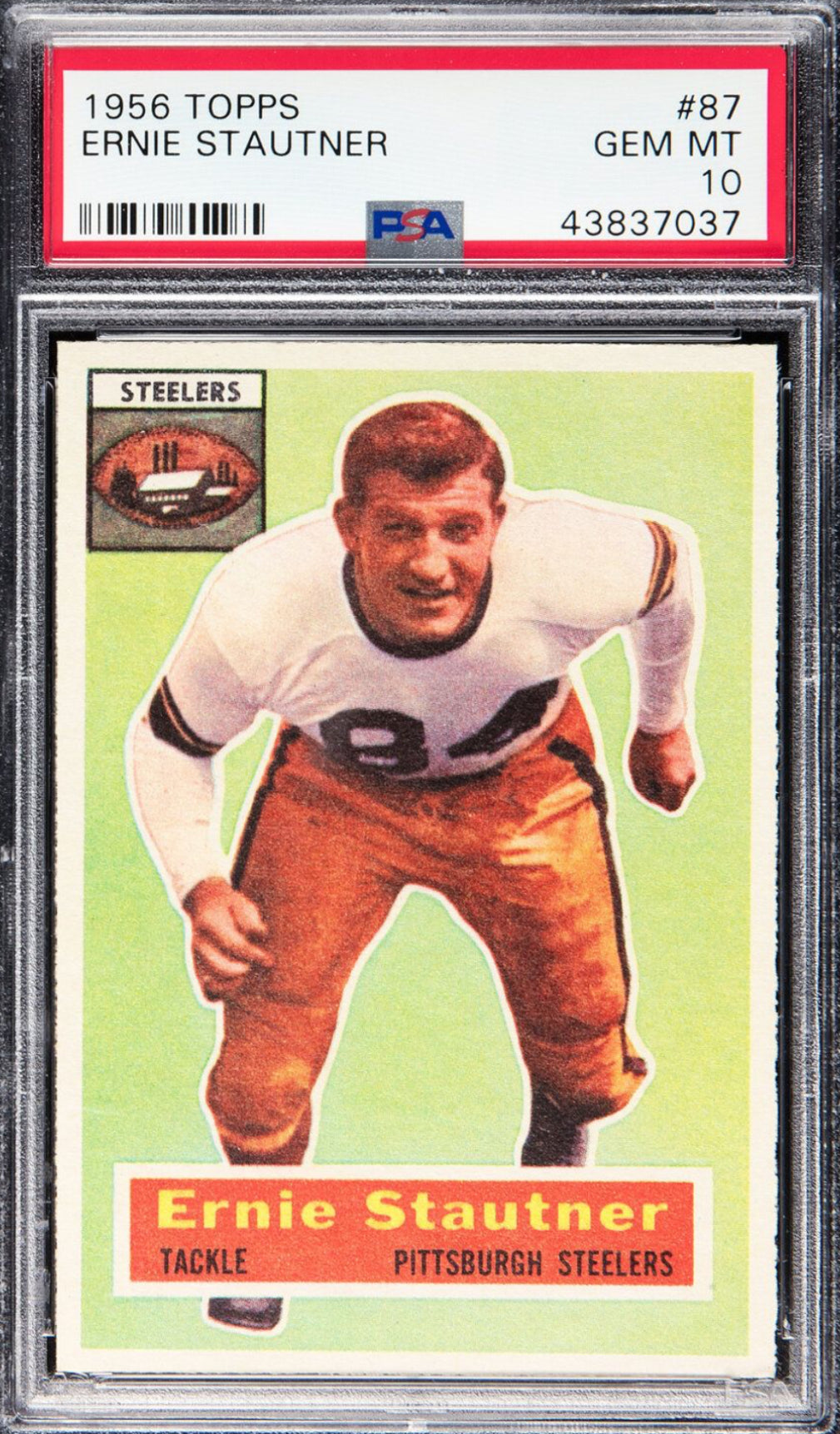 1956 Topps #87 Ernie Stautner PSA GEM MINT 10