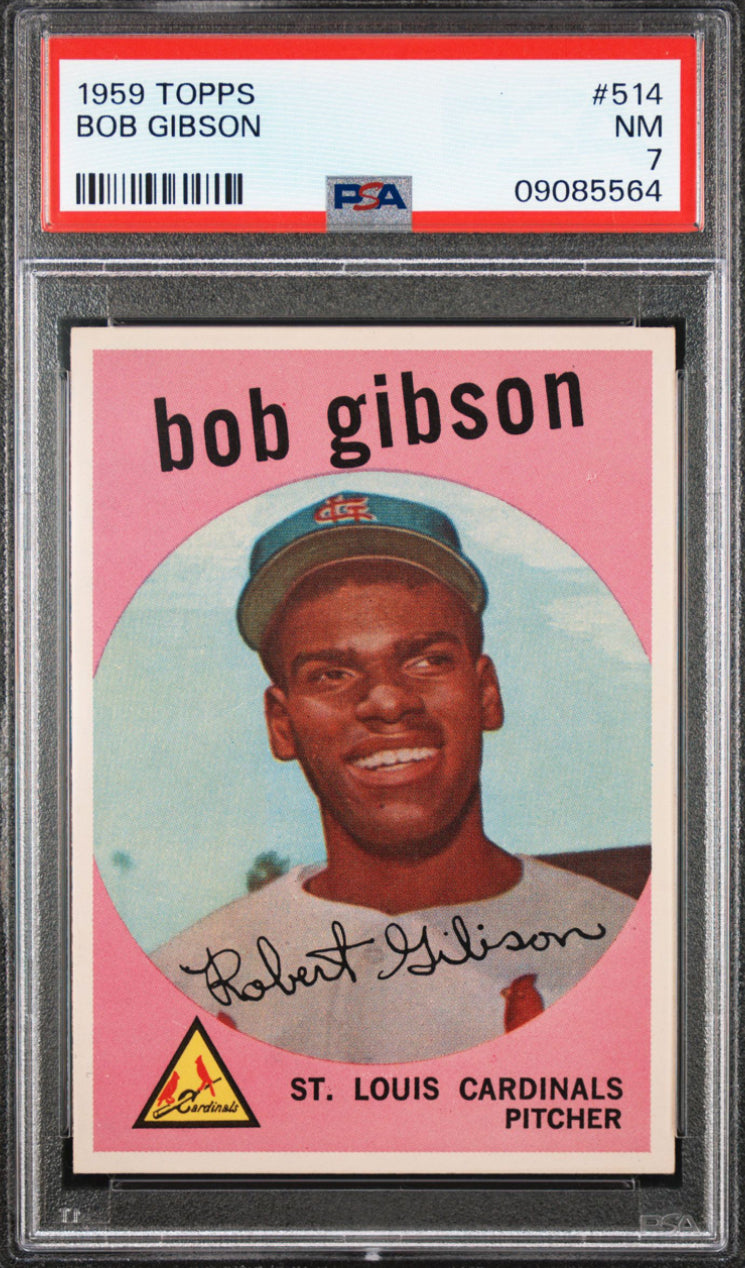 1959 Topps #514 Bob Gibson PSA 7