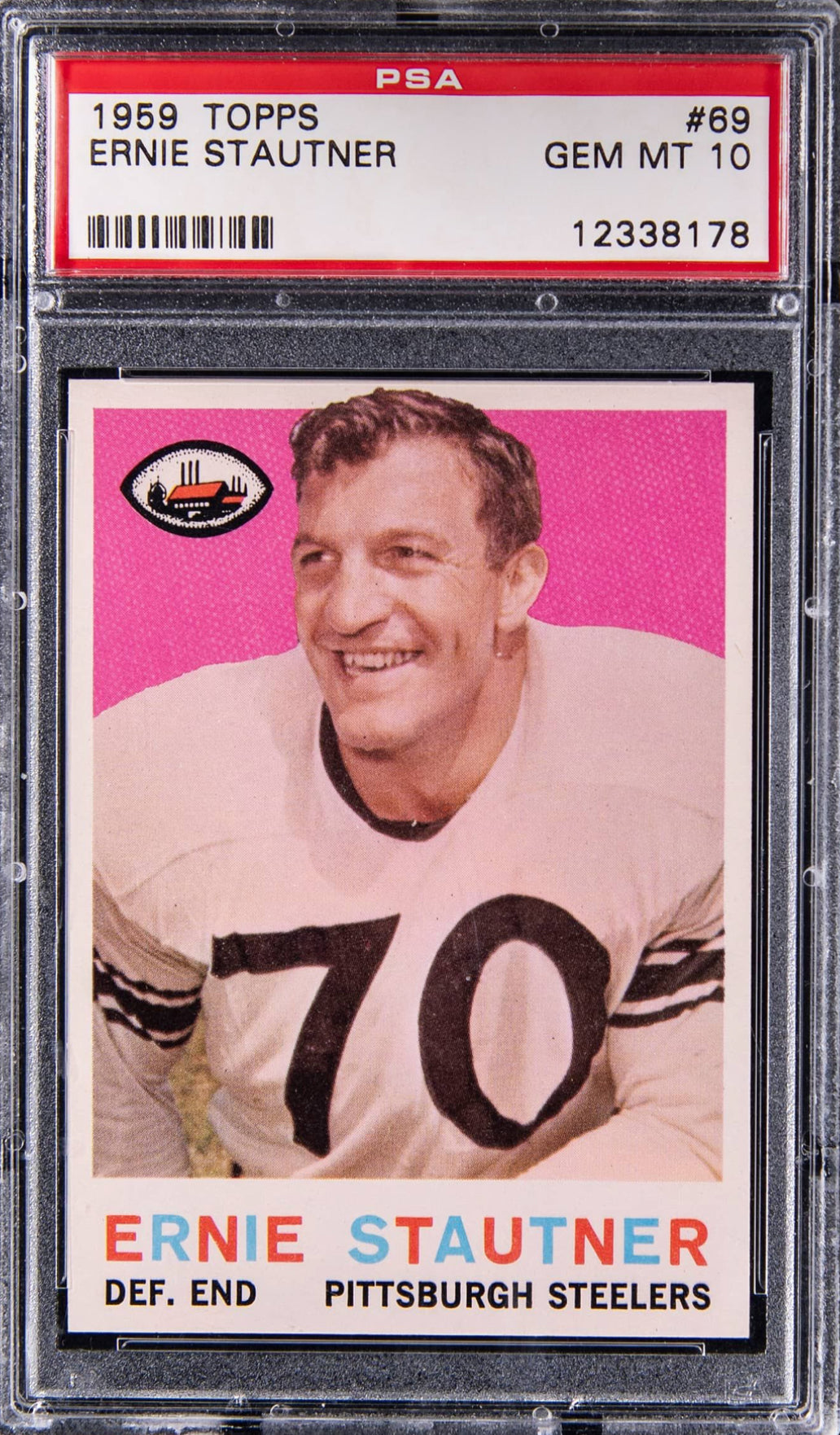 1959 Topps #69 Ernie Stautner PSA GEM MINT 10
