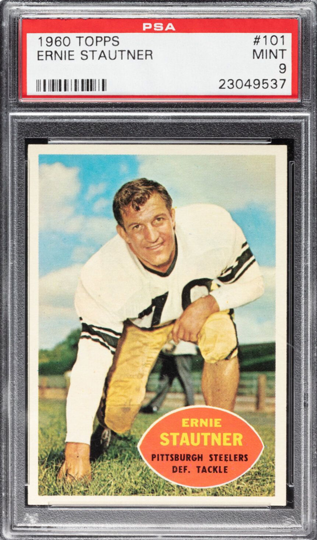 1960 Topps #101 Ernie Stautner PSA MINT 9