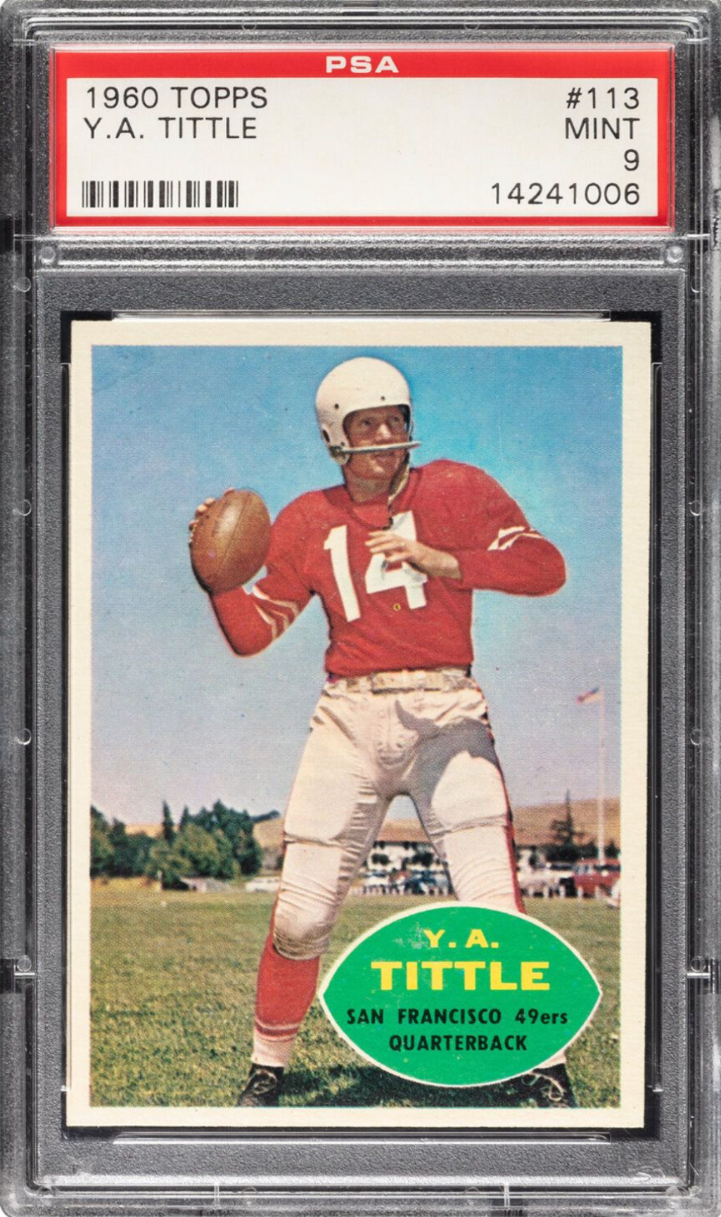 1960 Topps #113 Y.A. Tittle PSA MINT 9