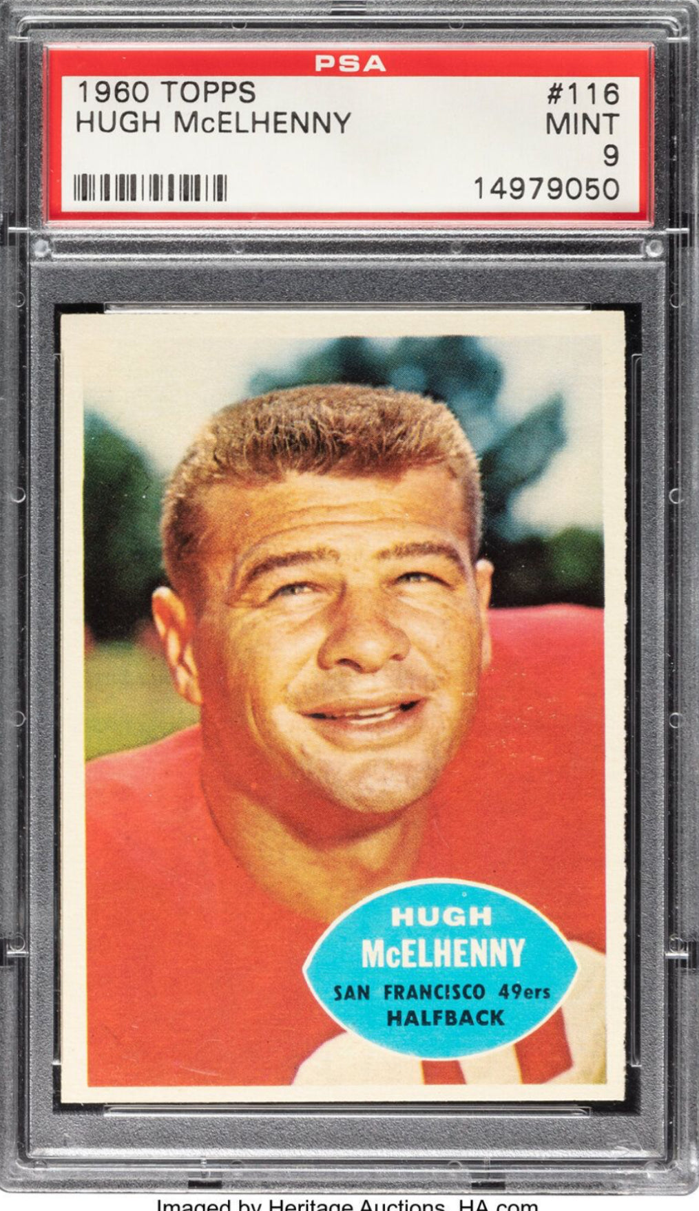 1960 Topps #116 Hugh McElhenny PSA MINT 9
