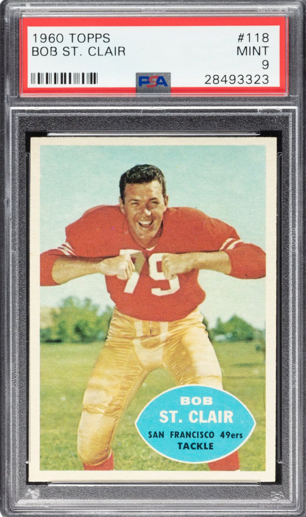 1960 Topps #118 Bob St. Clair PSA MINT 9