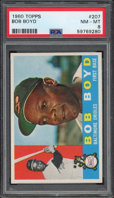1960 Topps #207 Bob Boyd PSA NM-MT 8