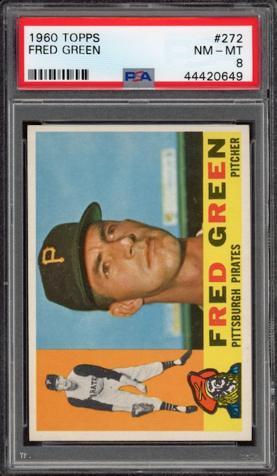 1960 Topps #272 Fred Green PSA NM-MT 8