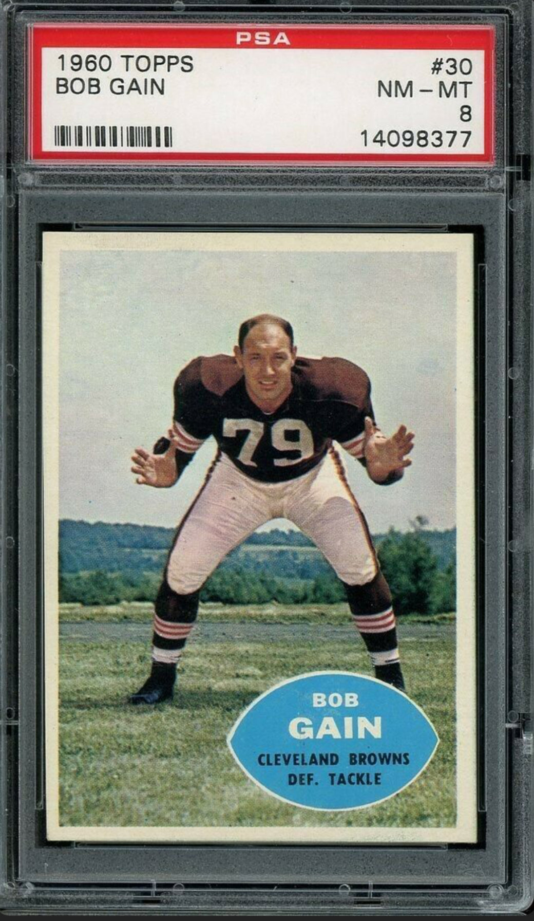 1960 Topps #30 Bob Gain PSA 8