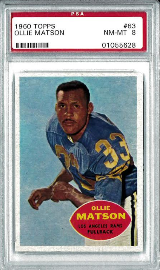 1960 Topps #63 Ollie Matson PSA NM-MT 8