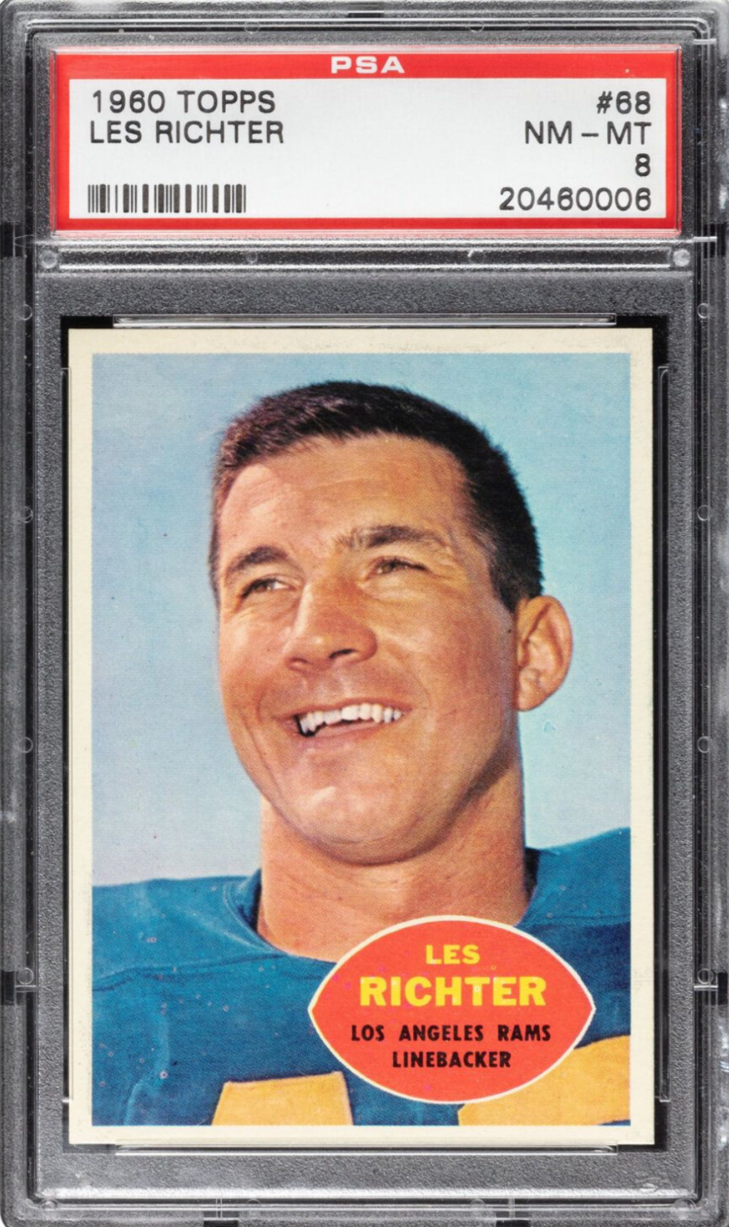 1960 Topps #68 Les Richter PSA 8