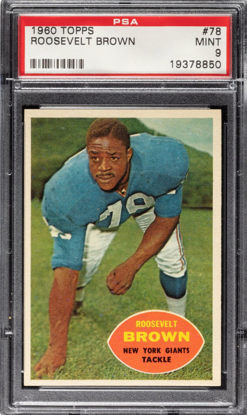 1960 Topps #78 Roosevelt Brown PSA MINT 9