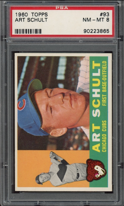 1960 Topps #93 Art Schult PSA NM-MT 8