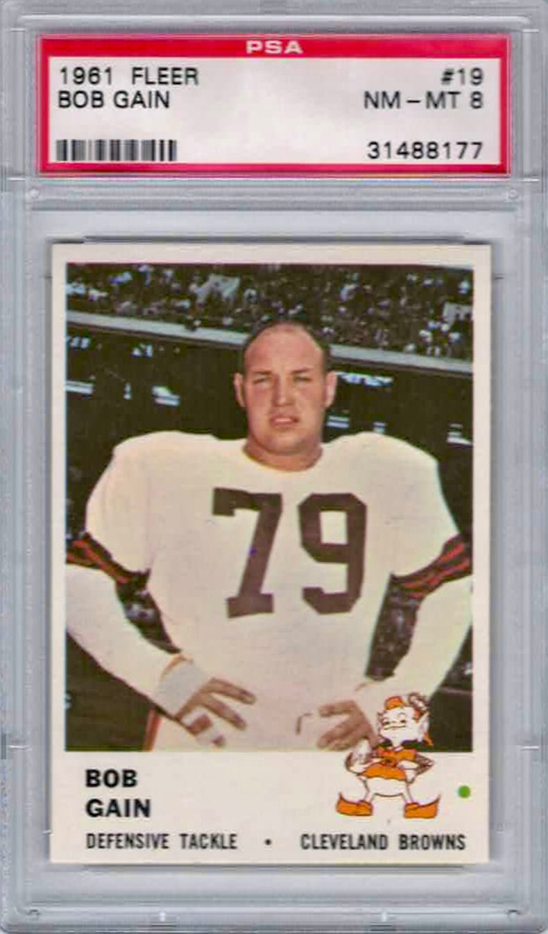 1961 Fleer #19 Bob Gain PSA 8