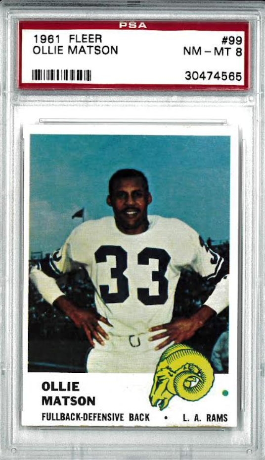 1961 Fleer #99 Ollie Matson PSA NM-MT 8