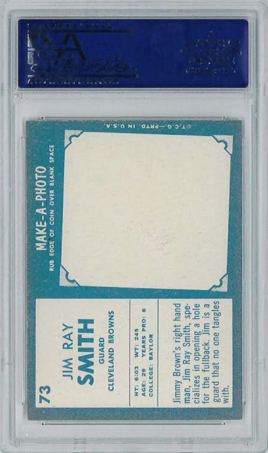 1961 Topps #73 Jim Ray Smith PSA 8