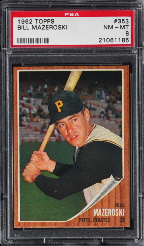 1962 Topps #353 Bill Mazeroski PSA NM-MT 8