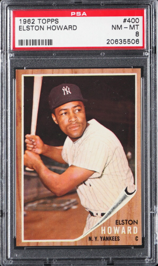 1962 Topps #400 Elston Howard PSA 8
