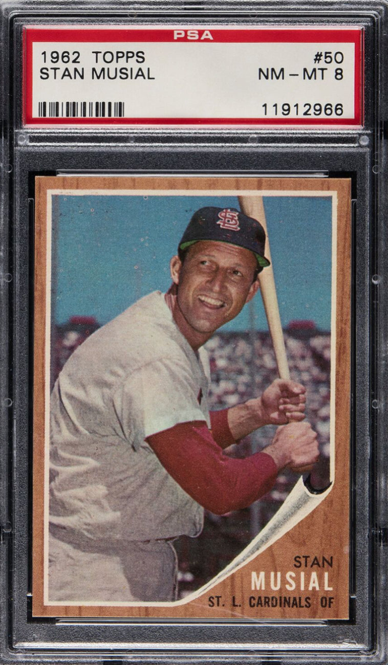 1962 Topps #50 Stan Musial PSA 8