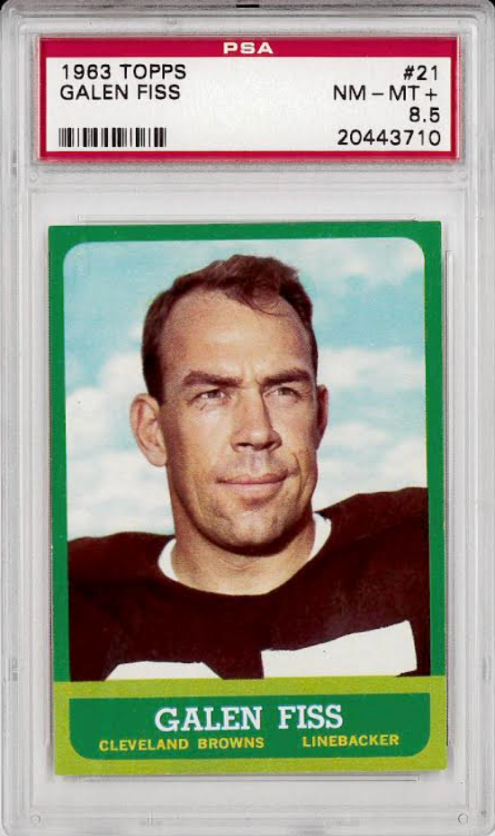 1963 Topps #21 Galen Fiss PSA 8.5