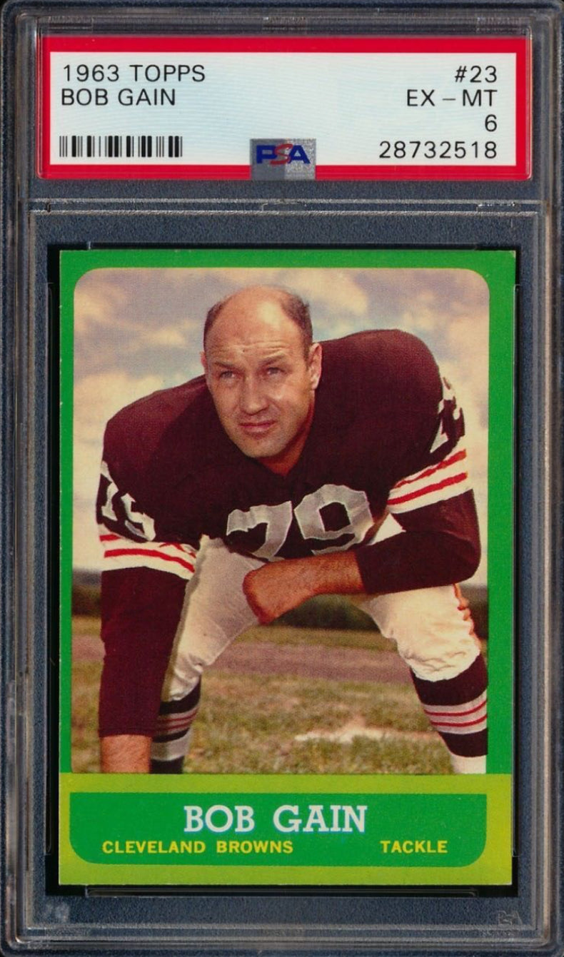 1963 Topps #28 Bob Gain PSA 6