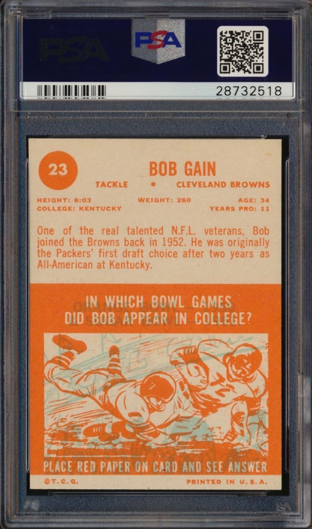1963 Topps #28 Bob Gain PSA 6
